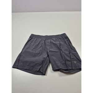 Rhone Shorts Mens XL Gray Lined Athletic Running Training Drawstring Lightweight